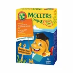Moller's Ζελεδάκια Ω3 για Παιδιά, με γεύση Πορτοκάλι - Λεμόνι,