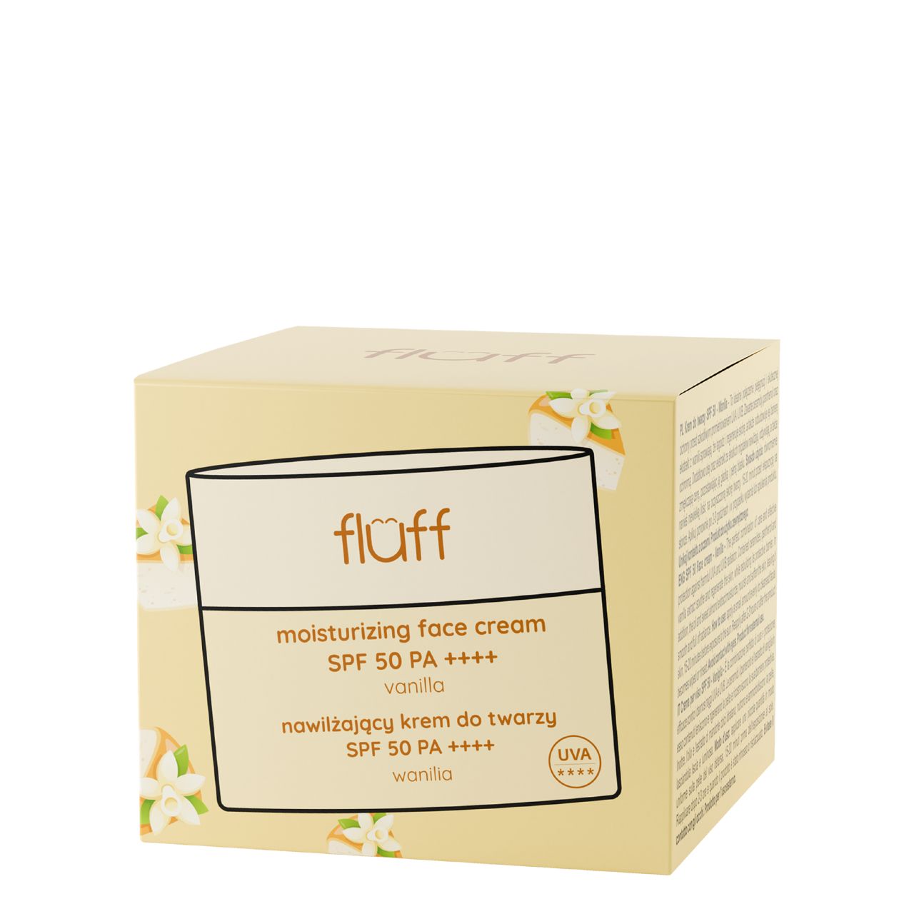 Beauty_Pin_Fluff_Vanilla_SPF_50_Moisturizing_Face_Cream_50ml_ Fluff Vanilla SPF 50 Moisturizing Face Cream 50ml - Image 1