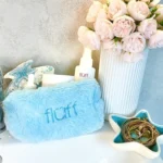Fluff Fluffy Cosmetic Bag Small Blue - Image 2