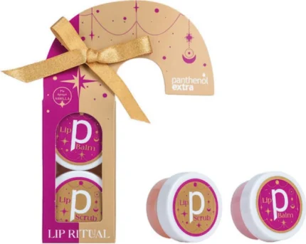 Panthenol Extra Lip Ritual Ενυδατικό Lip Balm Χειλιών με Άρωμα Βανίλια & Lip Scrub Απολεπιστικό Χειλιών 10g