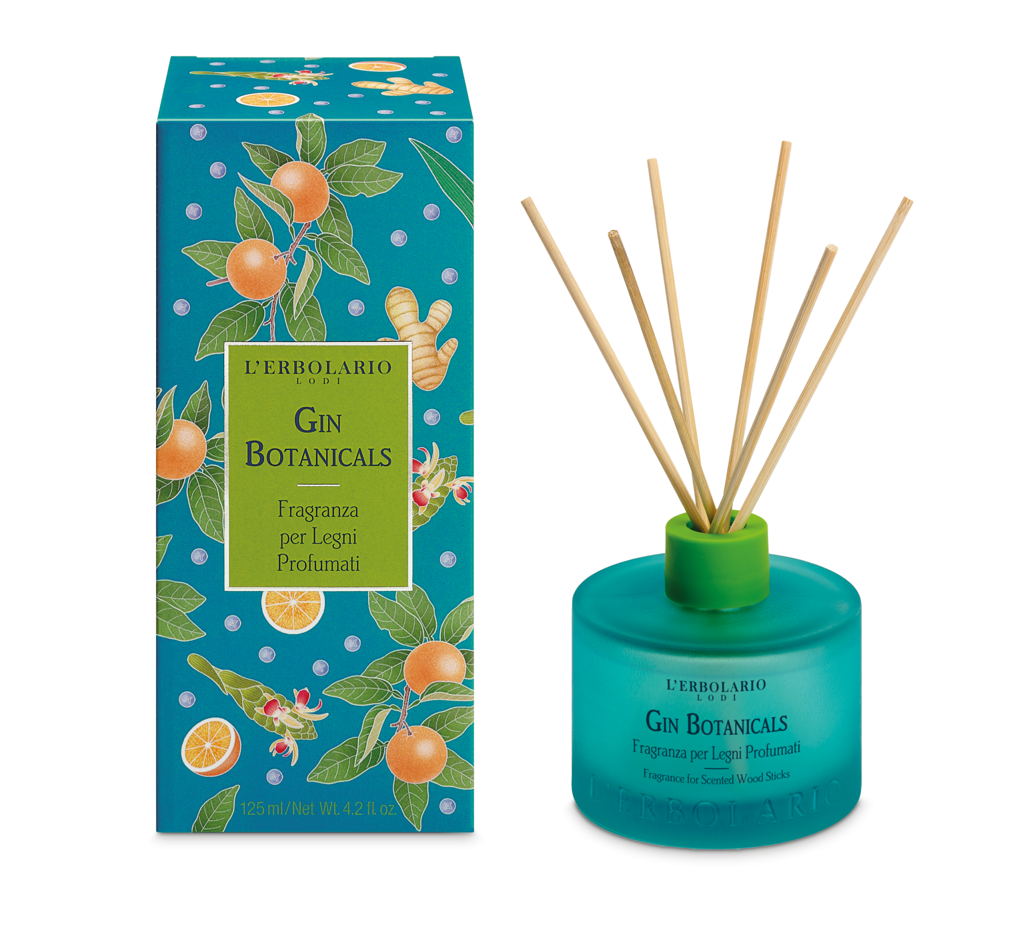 GinBotanicals_I_Fragranza_Legni-scaled Αρωματικό χώρου με ξύλινα στικς Gin Botanicals - Image 1